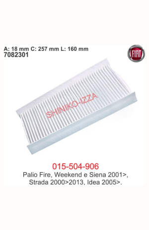 Filtro de Cabine do Ar Condicionado  Fiat Palio Fire- Weekend- Siena2001- Strada 2000 a 2013 - Idea 2005 - Filtro de Cabine do Ar Condicionado Fiat Palio Fire- Weekend- Siena2001- Strada 2000 a 2013 - Idea 2005 2