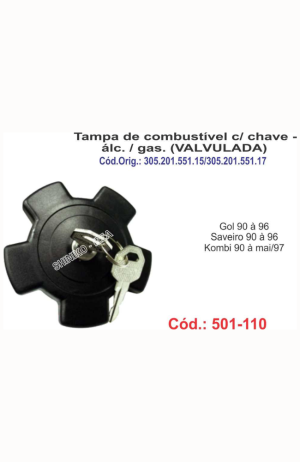 Tampa de Combustível Com Chave Valvulada - Gol -Saveiro e Kombi - Tampa de Combustível Com Chave Valvulada - Gol -Saveiro e Kombi  2