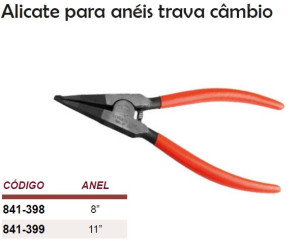 Alicate Para Anéis de Trava Câmbio 11