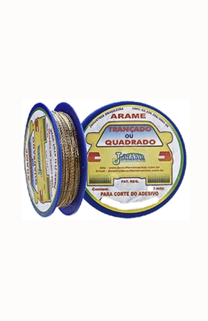 Arame Trançado para Remover Parabrisa - Dourado - 20mts
