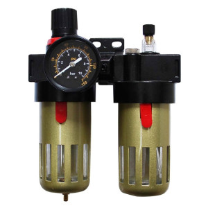 Conjunto Lubrifil  Filtro De Ar de 1/2  Regulador e Lubrificador - Vilubri
