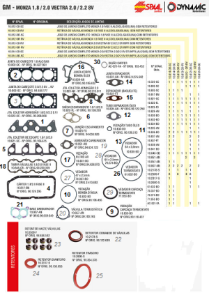 Junta Motor Chevrolet Monza 1.8 Fase Ii 87...
