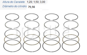 Anel Motor Chevrolet Corsa 1.6 8v