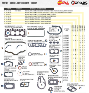 Junta Motor Ford Corcel 1.4/1.6 Misto S/Ret