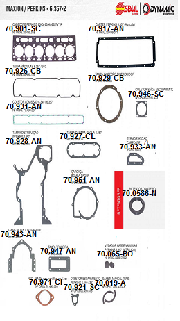 Junta Motor Pk 6357 Agricola C/Retentores