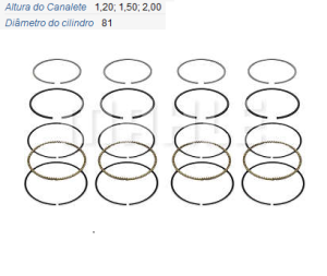 Anel Motor Vw Ap 1.6/1.8 Mi 97...