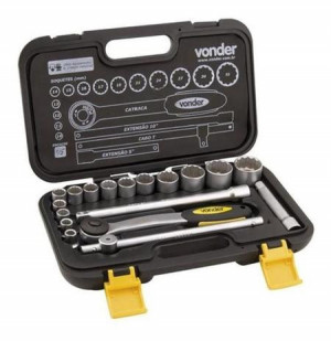 CHAVE SOQUETE JG 1/2 10 A 32 MM ESTRIADO VONDER CHAVE SOQUETE JG 1/2 10 A 32 MM ESTRIADO VONDER