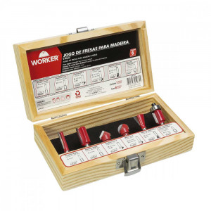 FRESA P/MADEIRA JOGO  C/6 PECAS VONDER FRESA P/MADEIRA JOGO  C/6 PECAS VONDER