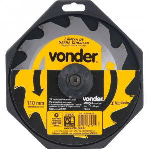 SERRA CIRCULAR 110MM 12 DENTES VONDER SERRA CIRCULAR 110MM 12 DENTES VONDER