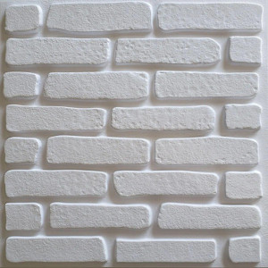 PLACA PVC 3D AUTOADESIVA 50X50CM TIJOLO RUSTICO