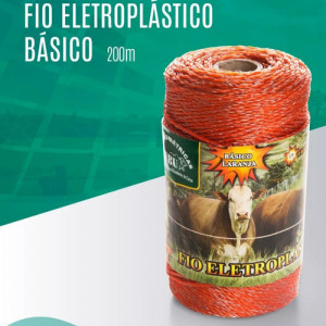 FIO ELETROPLASTICO LARANJA 200MTS FIO ELETROPLASTICO LARANJA 200MTS