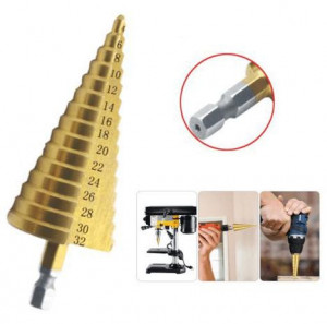 BROCA ESCALONADA 4,0MM-32MM  BROCA ESCALONADA 4,0MM-32MM