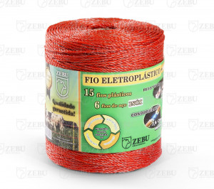 FIO ELETROPLASTICO LARANJA 500M ZEBU FIO ELETROPLASTICO LARANJA 500M ZEBU