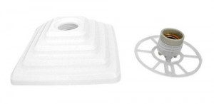 BOCAL PLAFON PORCELANA MOVEL PIRAMIDE ROSQUEAVEL BOCAL PLAFON PORCELANA MOVEL PIRAMIDE ROSQUEAVEL