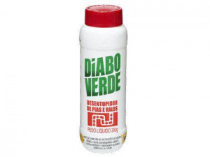 DESENTUPIDOR DIABO VERDE GRANULADO PIAS RALOS 300G DESENTUPIDOR DIABO VERDE GRANULADO PIAS RALOS 300G