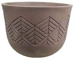 DECORACAO VASO TRIBO REDONDO 52 MACCHIATO JVTTMA52 DECORACAO VASO TRIBO REDONDO 52 MACCHIATO JVTTMA52