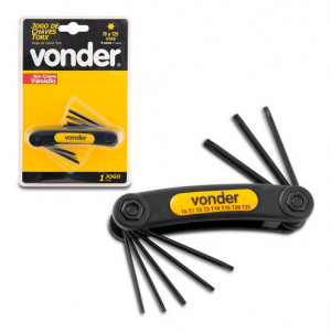 CHAVE TORX JOGO VONDER VTX-2  CHAVE TORX JOGO VONDER VTX-2
