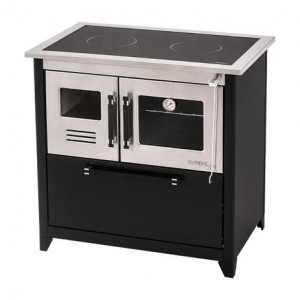 FOGAO LENHA SUPREME GLASS N2 INOX/PRETO FOGAO LENHA SUPREME GLASS N2 INOX/PRETO