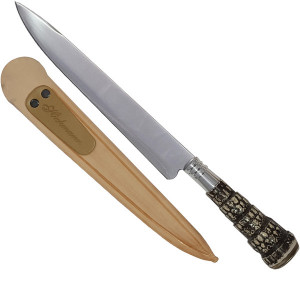 FACA INOX CABO RABO DE TATU AL 7 POL FACA INOX CABO RABO DE TATU AL 7 POL