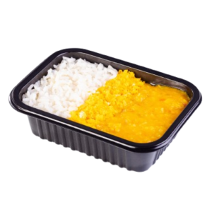 Moqueca com farofa de dendê  - Corada