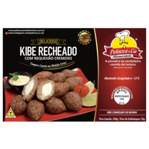 Kibe recheado com requeijão cremoso