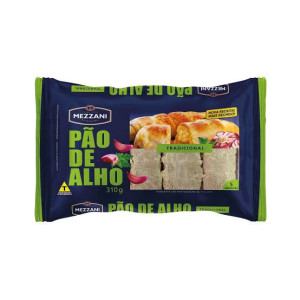 Pão de Alho Mezzani, Tradicional Pacote 300g Pão de Alho Mezzani, Tradicional Pacote 300g