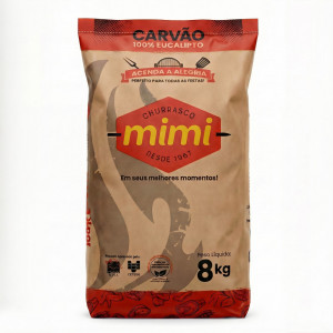Carvão Vegetal Espetinhos Mimi Pacote 8kg