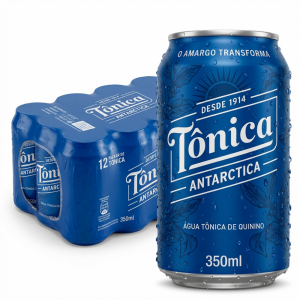 Água Tônica Antarctica Tradicional 350ml (Pack com 12 Latas)