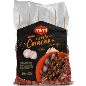 Espeto Coração de Frango Pacote 500g