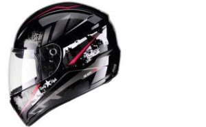 CAPACETE FLY F9 (BRILHO) CITY PRETO/VERMELHO (58) ++