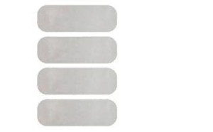 ADESIVO REFLETIVO (P/CAPACETE) (KIT 4 PÇS/GRAFITE) ++