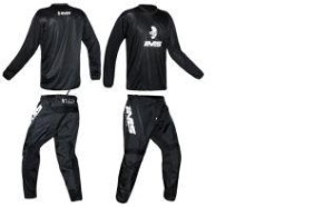 CONJUNTO CALÇA + CAMISA IMS MX PRETO/BRANCO (44/G) ++