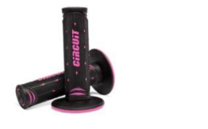 MANOPLA CIRCUIT JUPITER RACING (PRETA/ROSA FLUOR) ++