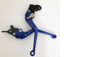 MANETE COM REGULAGEM (PAR) NXR BROS 150/XR 250 TORNADO/XRE 300/NX 400 FALCON (AZUL)