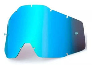 LENTE OCULOS 100% (ANTI - EMBAÇANTE) (C/PINO TEAR OFF/AZUL) ++