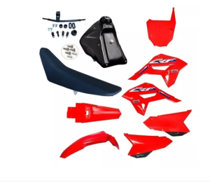 KIT CARENAGEM (TANQUE BANCO FERRAGENS) CRF 230 (VERMELHO) ++
