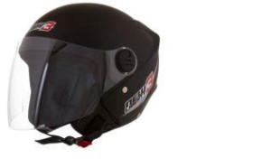 CAPACETE TORK (FOSCO) NEW LIBERTY THREE PRETO FOSCO (60) ++