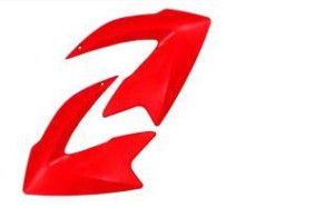 CARENAGEM LATERAL INJETADA (PAR) NXR BROS 125 2013 VERMELHO 2015