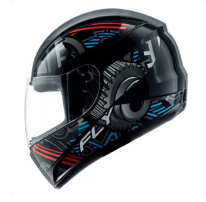 CAPACETE FLY F9 HG (BRILHO) MOTOR PRETO/AZUL (60) ++