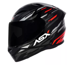 CAPACETE ASX CITY (BRILHO) ARROW PRETO/GRAFITE/BRANCO (60) ++