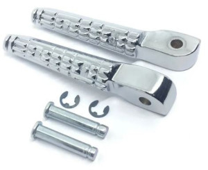 PEDALEIRA TRASEIRA (ALUMÍNIO) TITAN 99/00 (PAR/CROMADO)