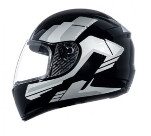 CAPACETE FLY F9 HG (BRILHO) MATCH PRETO/GRAFITE (60) ++