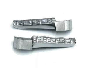 PEDALEIRA TRASEIRA (PAR) FAZER 250 (CROMADO)