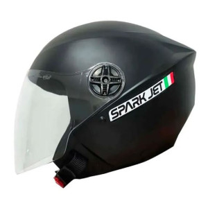 CAPACETE EBF (FOSCO) SPARK JET SOLID PRETO FOSCO (ABERTO) (58) ++