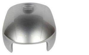 CARENAGEM FRONTAL (BICO) PINTADO BIZ 100 + PRATA 02/04 