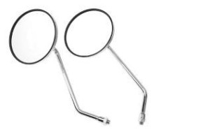 ESPELHO MINI OLHO DE GATO CONVEXO YAMAHA (CROMADO/PAR)