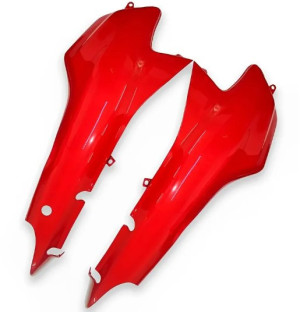 TAMPA LATERAL PINTADA (PAR) BIZ 100 98/01 (VERMELHO MACEIO) 