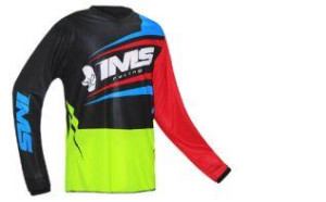 CAMISA IMS FLEX FLUOR/AZUL/VERMELHO (M) ++