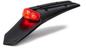 PARALAMA PORTA PLACA AMX C/LENTE CRISTAL (C/LED 2 ESTAGIOS) ++