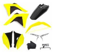 KIT CARENAGEM AMX PREMIUM CRF 230 (MOD. CRF 250) (AMARELO NEON/PRETO) ++